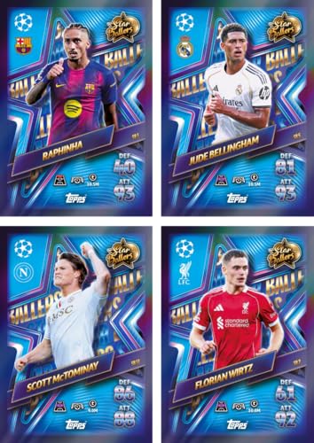 Image of Topps UEFA Champions League Match Attax Update Collection 2025 Trading and Collectible Card Game (Star Ballers Pack #2)