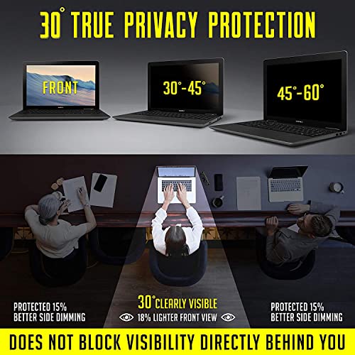 Image of Pxin 13 Inch Mac Book Air Privacy Screen Filter - Adv. Eye Protection Tech | Anti Blue Light | Anti Glare | with UV /IR Rejection