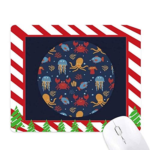 Tapis de souris méduse et crabe de mer profonde aux finitions premium pour bureau