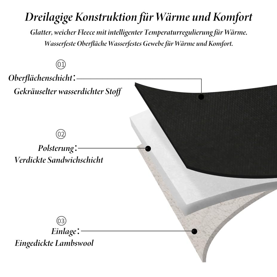 Handwärmer Kinderwagen,Wasserdichter Winddicht Warme mit Flanell Stroller Handschuhe,Kinderwagenschaukler Winter Zubehör,Universalgröße Buggy Handmuff,Schön Warm,für Kinderwagen Buggys Fahrradanhänger