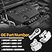 Right Side Engine Motor Mount & Transmission Left Mount Sets, Rear Torque Strut Mount Fits for Fiat 500X 2.4L L4 2016-2018 / Fit for Jeep Renegade 2.4L L4 2015- 2020