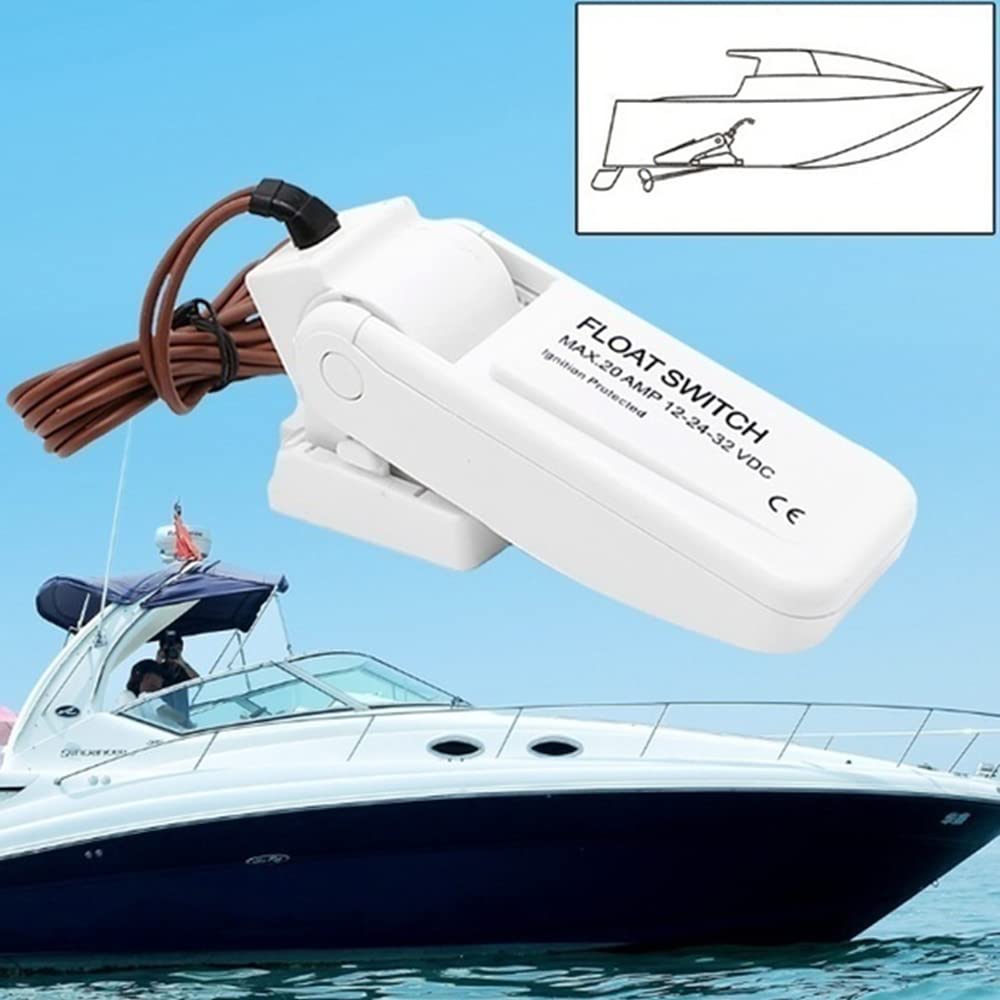 12V 1100GPH Pompa di sentina automatica per barca Interruttore a galleggiante Interruttori di sentina Sensore di flusso per pompa dell'acqua elettrica