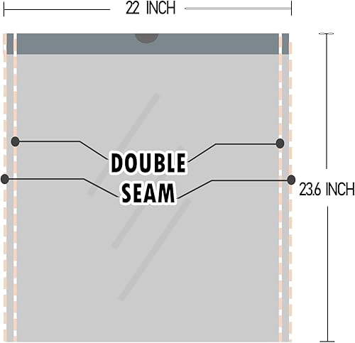 Miniatura 9 de Bolsas de basura pequeñas para baño, bolsas de basura de 4 galones con cordón, forro para cestas de basura Inwaysin blancas, 15 litros, 54 unidades