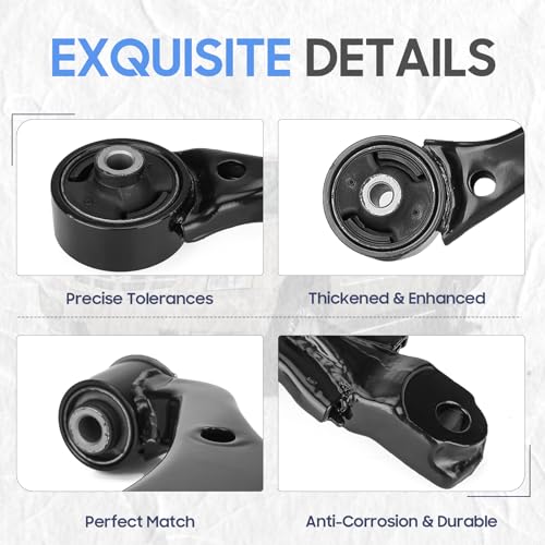 Front Lower Control Arm with Bushings Suspension Kit for Honda CR-V 2002-2006, Left & Right Control Arm Replacement Assembly, K640399 K640400 (2PCS) - Image 6