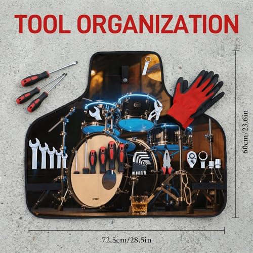 Delantal de trabajo Cool Drum con 8 bolsillos ajustable miniatura 2