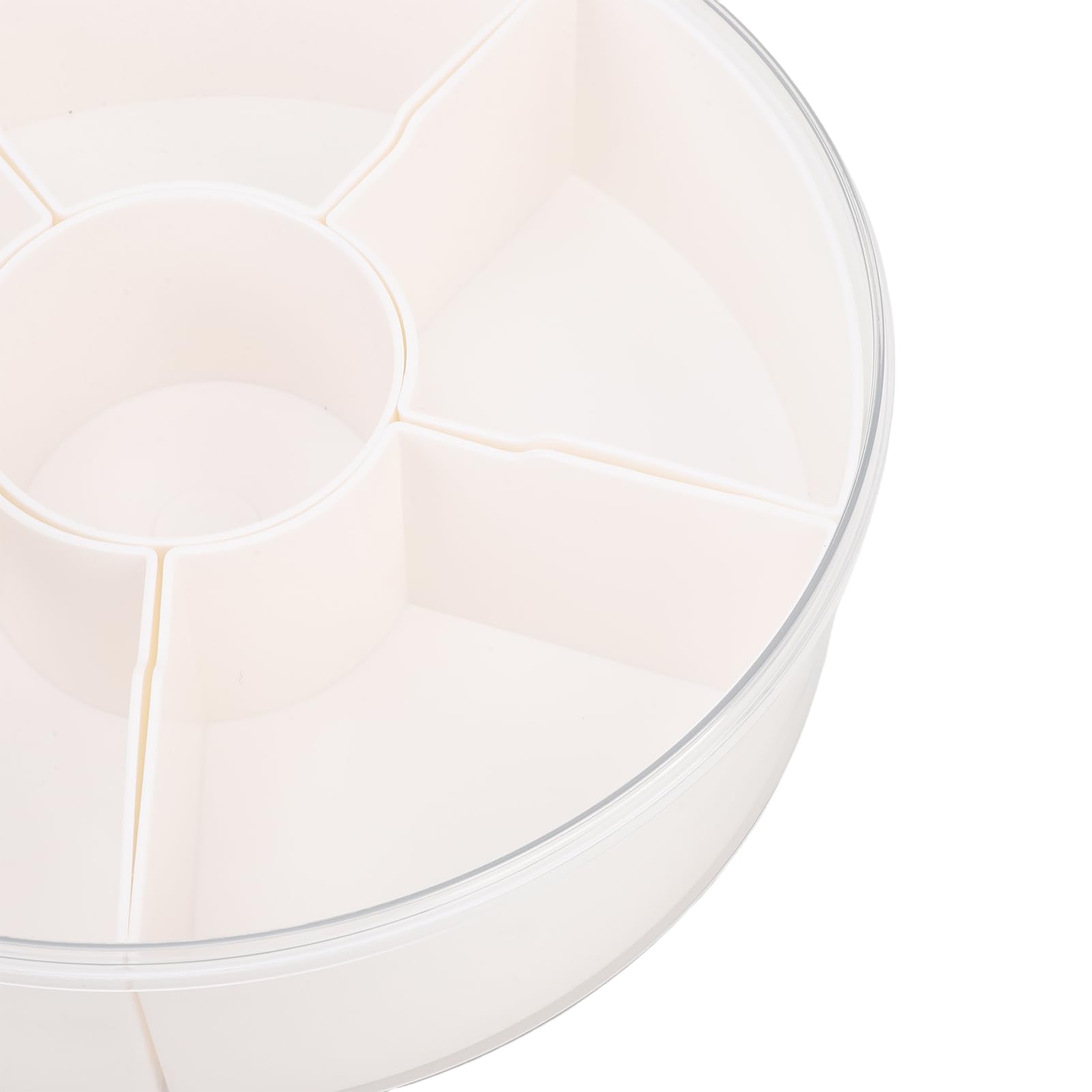 Jenngaoo Scatola Portasnack Sottovuoto, Vassoio Divisorio Ermetico con Coperchio 6 Scomparti Rimovibili per Frutta Noci Snack Intrattenimento Feste Picnic Famiglia Dimensioni 32.5x