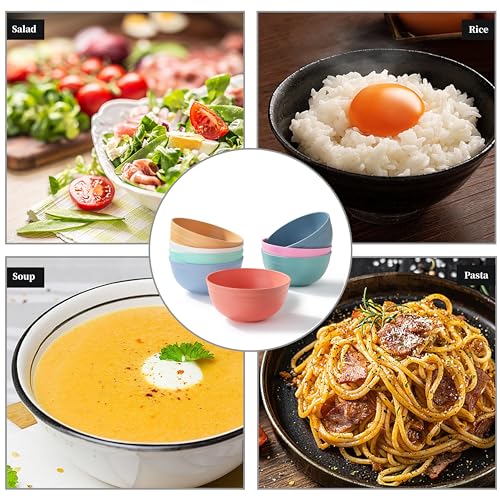 image for Ohola KITCHEN SUPPLIES 8PCS Cereal Bowl, Ohola Unbreakable Wheat Straw