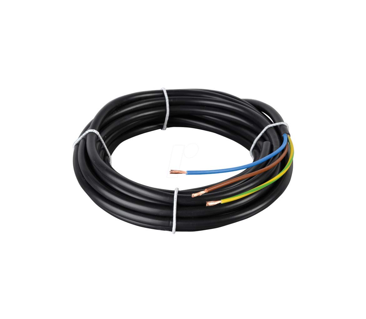 SE Limited SHPELEC® Flexible 3 Core Cable 1.5mm 3183YH BASEC Approved Black PVC LED Lighting 5m 10m 20m 25m 50m (10m)