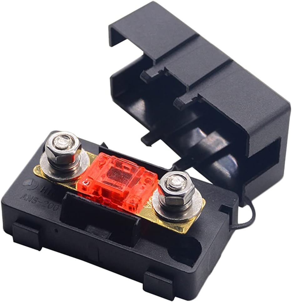 fuses ANS Trumpet Fork Plug Fuse 20A 30A 40A 50A 60A 70A 80A 100A 150A 200A Bolt Fixed Insurance Film + ANS-8 Safety Plate Base fuses(150A)