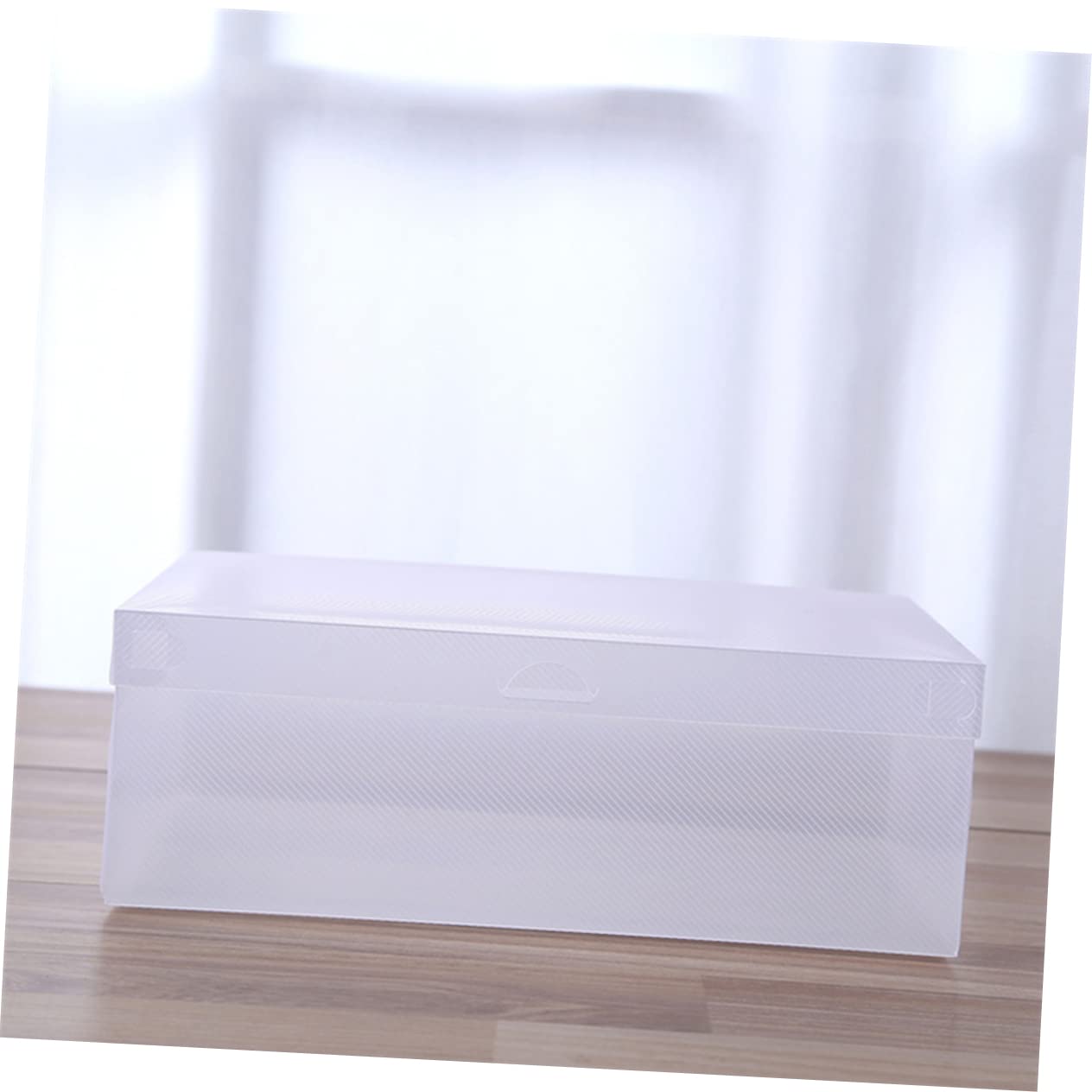 Cabilock 6pcs Clear Storage Containers Shoe Boxes Shoe Case Shoe Storage Boot Organizer Shoes Storage Case Shoe Container Shoe Organizer Shoe Holder Shoes Storage Organizer White