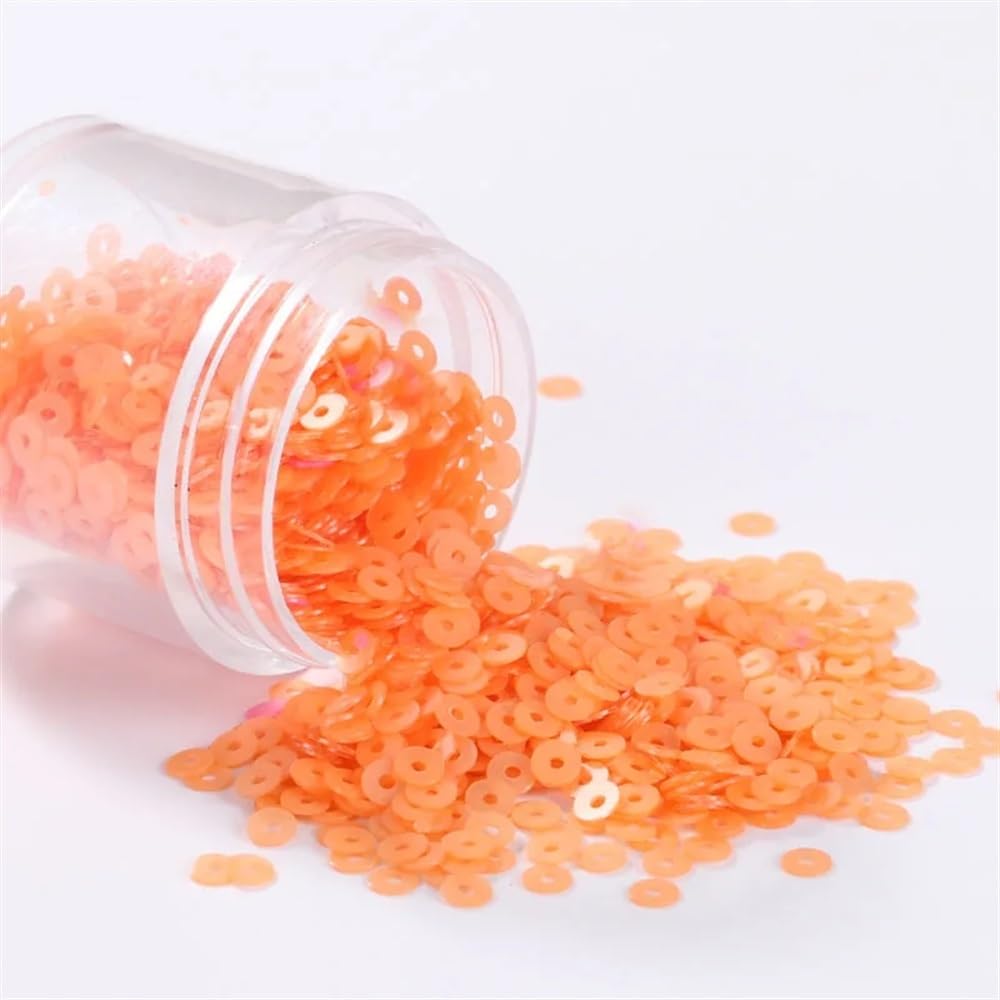 Cekiny do szycia, 3000 sztuk/opakowanie 3 mm kolor satynowy okrągły s matowy błyszczący luzem ss szycie ślub rzemiosło odzież akcesoriów(Matting Orange)