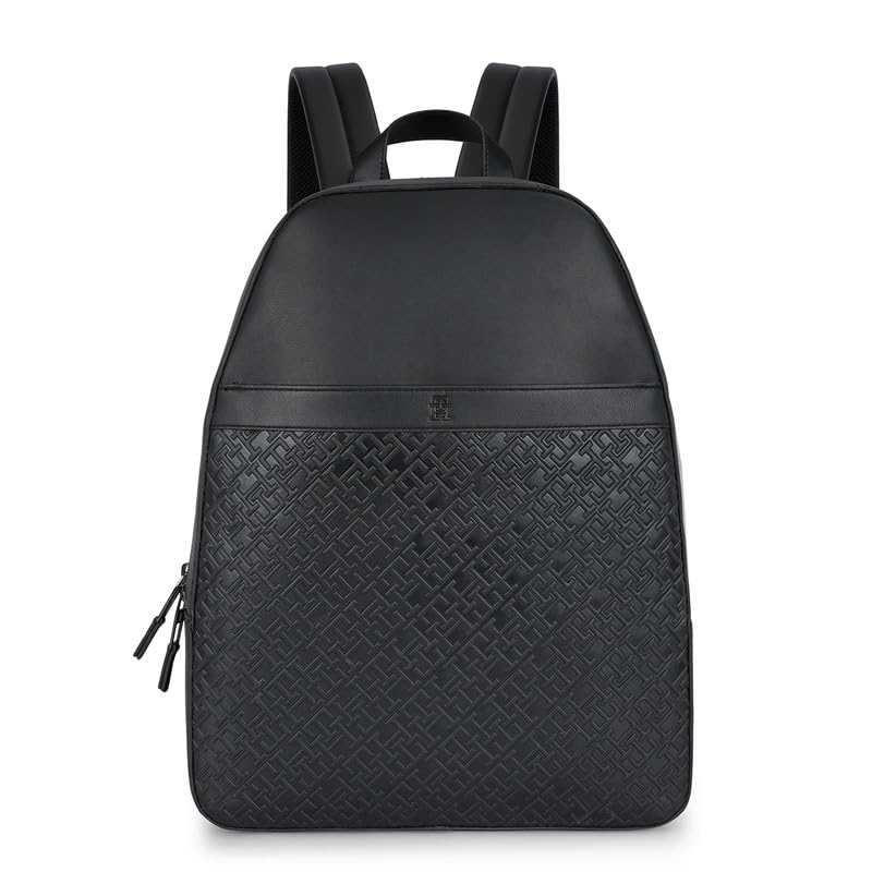 Tommy Hilfiger Zenica Men PU Laptop Backpack (16 Inch) - Black (B0CMHPV57L) Amazon Price History, Amazon Price Tracker
