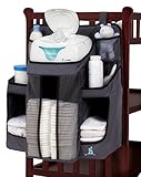 hiccapop Nursery Organizer and Baby Diaper Caddy | Hanging Diaper Organization Storage for Baby Essentials | Hang on Crib, Changing Table or Wall