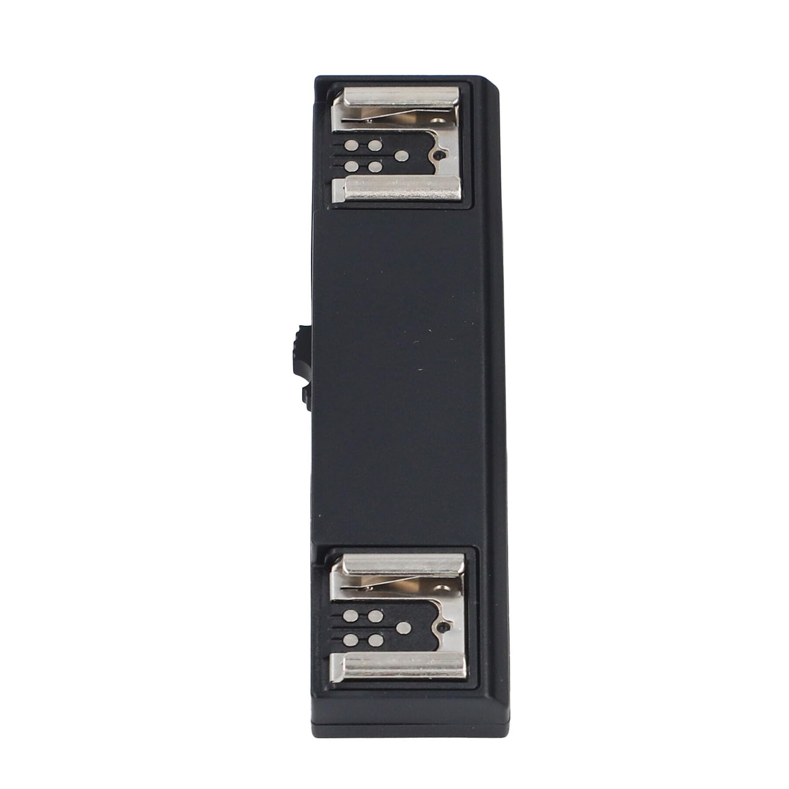 EBTOOLS Dual Hot Shoe Splitter, Kamera Dual Speedlite Flash Mount Trigger Bracket, ABS + PC Dual Extension Bracket, Schwarz 11 X 3 X 2,4 cm(Für Canon)