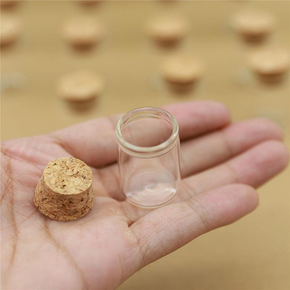 probówki z przezroczystego szkła, Probówki szklane Z Korkami, 50szt, 5ml 22x30mm
