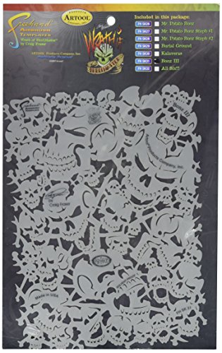 Artool Freehand Airbrush Templates, Wrath Of Skullmaster - Bonz Iii