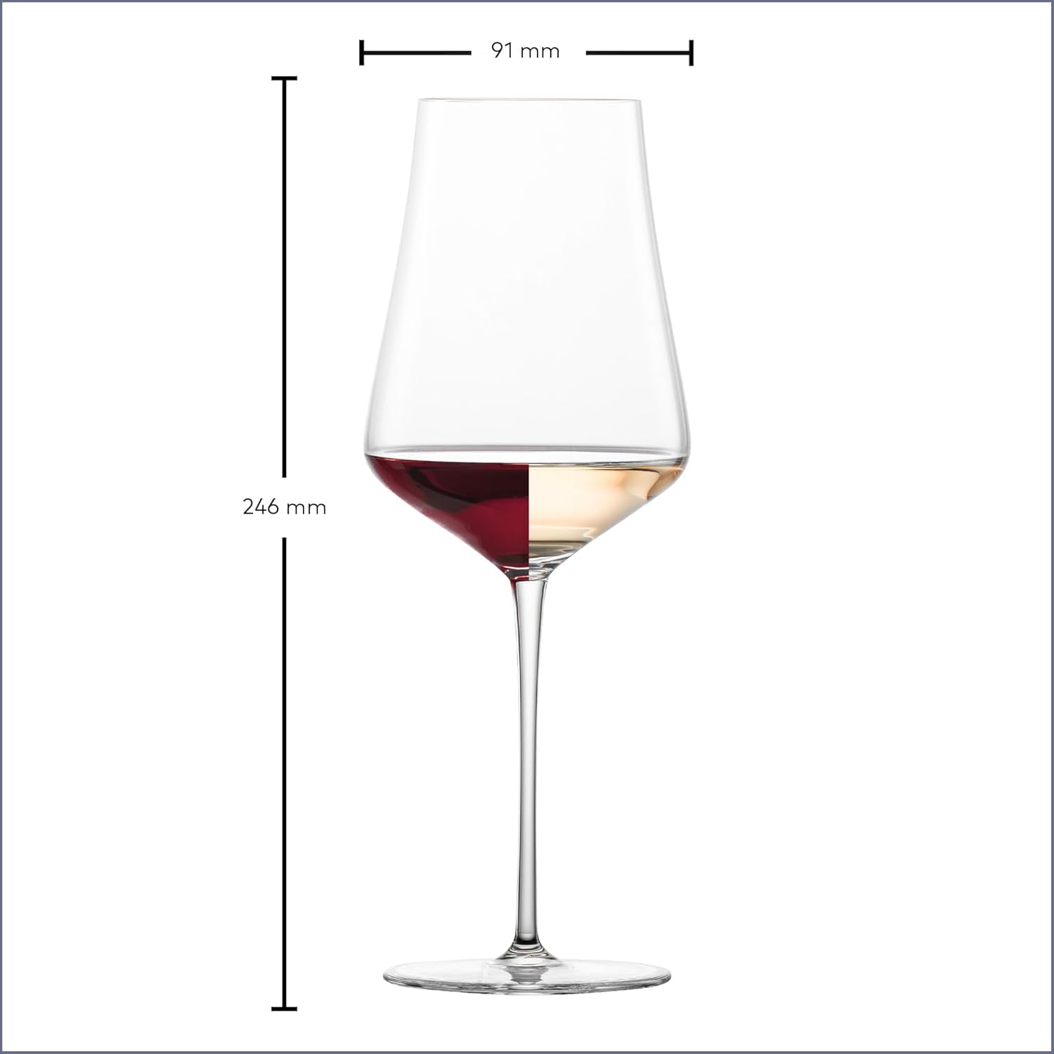 Zwiesel Glas Allround Weinglas Duo (6-er Set), hand- und maschinengefertigte Weingläser für Rot- und Weißwein, spülmaschinenfeste Tritan-Kristallgläser (Art.-Nr. 123472)
