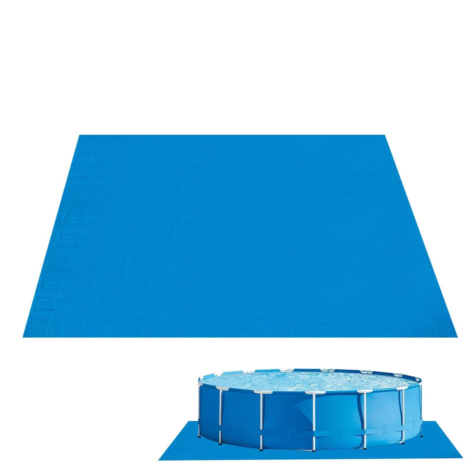 Generisch Tapis de protection de sol de piscine résistant à la perforation, indéchirable et résistant | Tapis de piscine extérieure pour l'extérieur dans le jardin pour l'entretien estival et prolonger la durée de vie