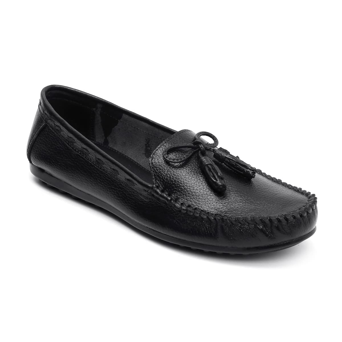 Zoom Shoes Genuine Burnished Leather Formal Bellies for Women ZMYA-15 | Perfect for Office | Super Light, Non-Slippery, Fatigue Absorbing Loafers with Odour Resistance (Black, 2) (B0CVG1PDYV) Amazon Price History, Amazon Price Tracker