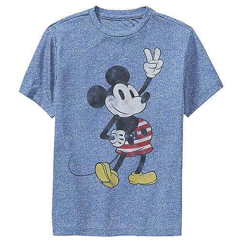 T-shirt Disney bleu chiné taille XL vêtement de sport garçon souris
