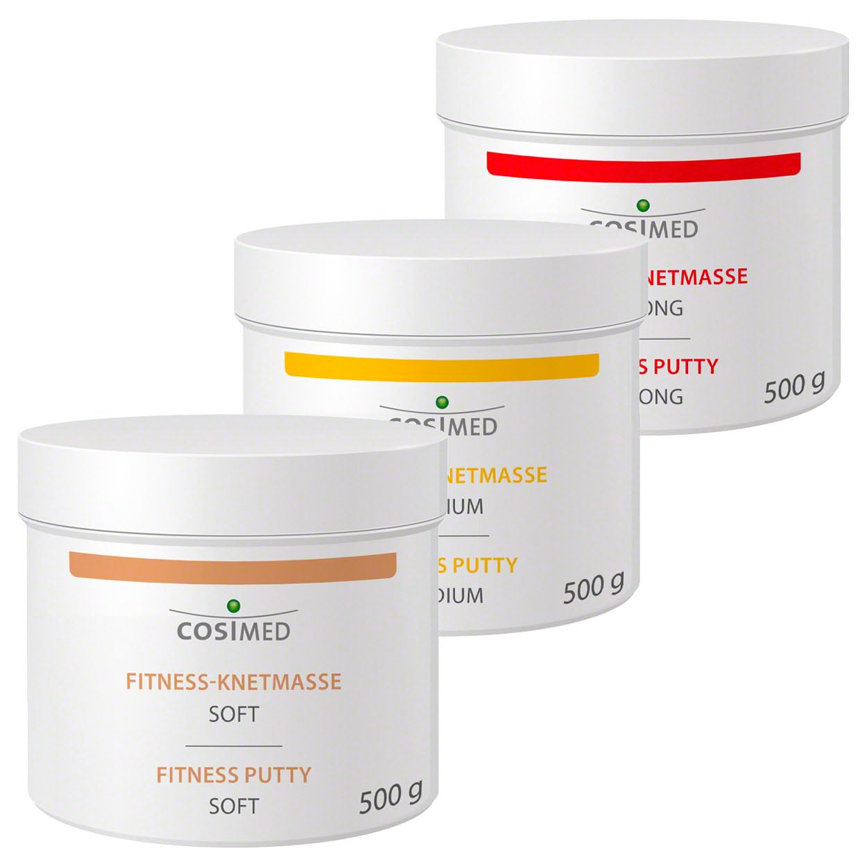 cosiMed Therapie-Knetmasse Therapieknete Therapie Knete Rot: 500 g, strong