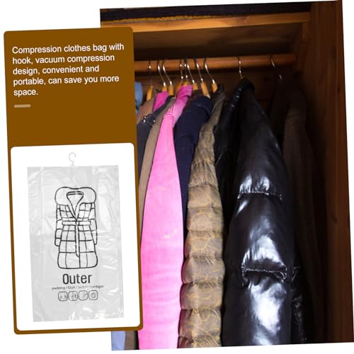 Wakauto 2pcs Space Saving Vacuum Compression Bags for Travel Garment Bags for Women Travel Clothes Storage4