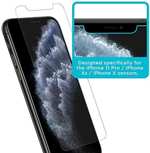 Tech Armor Ballistic Glass Screen Protector Designed for Apple iPhone 11 Pro, iPhone Xs and iPhone X 5.8 Inch 3 Pack Tempered Glass 2019