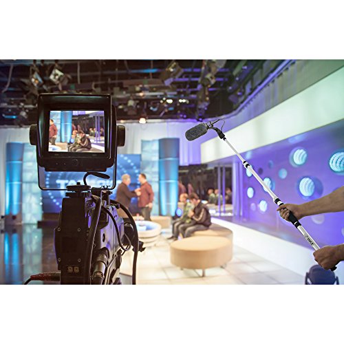 Pyle Telescope Microphone Boom Fish Pole For Shotgun Mics With Adjustable Length-5.7’ Ft. (Pmksb06), Black #TOP2