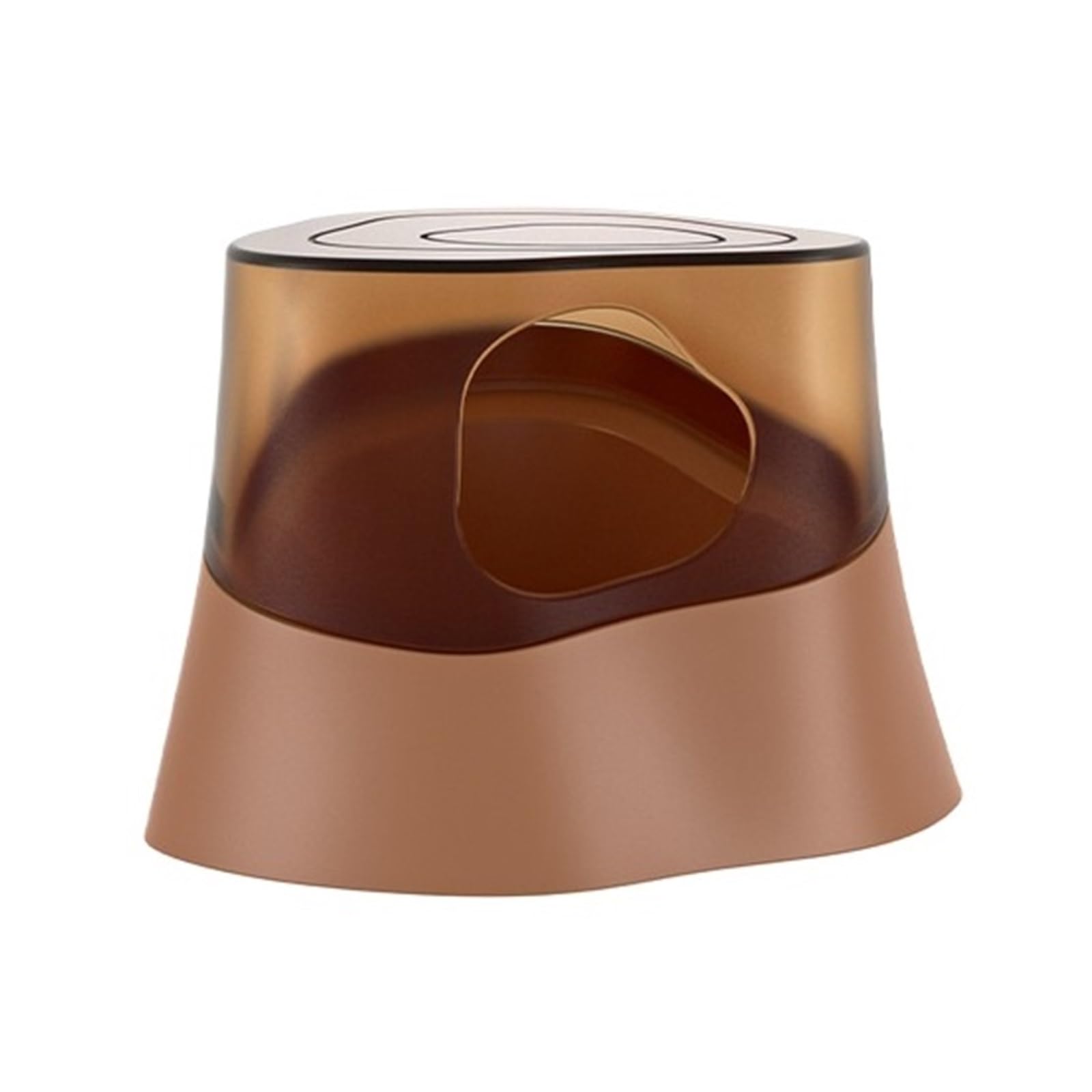 Yaohy Albero A Forma Bagno Di Sabbia Per Criceti Universale Piccolo Animale Contenitore Per Bagno Di Sabbia Spruzzo-Proof Grande Capacità Hamster Vasca Da Bagno(Tan)-image