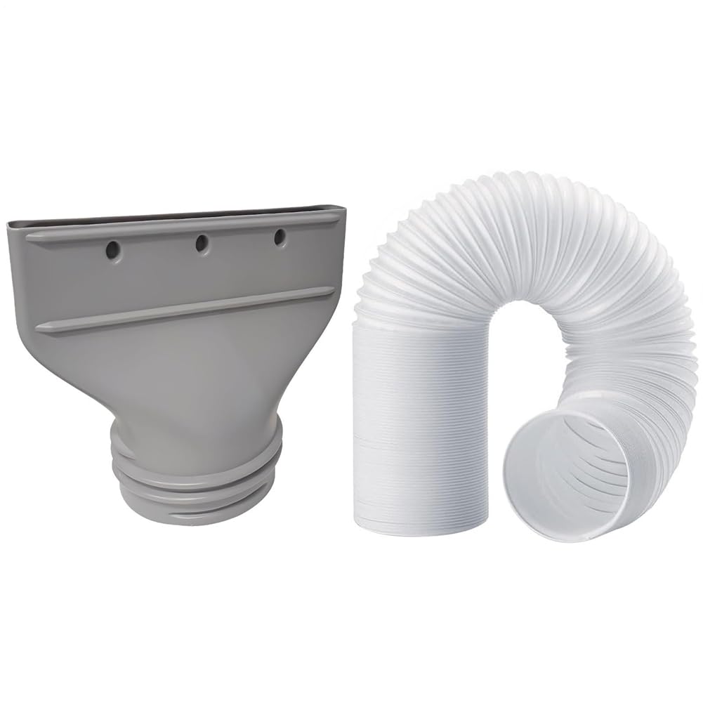 CTRLZS For Mobile Air Conditioner Window Adapter Portable Air Conditioning Exhaust Hose Coupling-Suitable for 130 mm Diameter