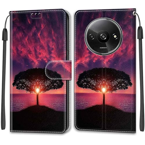 Cover per Xiaomi Redmi A3 A3x Flip Custodia con Slot per Schede Funzione Stand Antiurto Portafoglio Compatibile A3 A3x