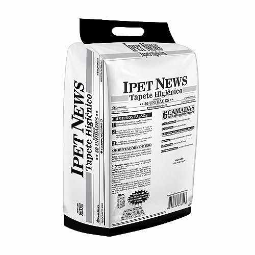 IPET Tapete Higiênico Jornal - Ipet News - 60Cmx60Cm - 30Und