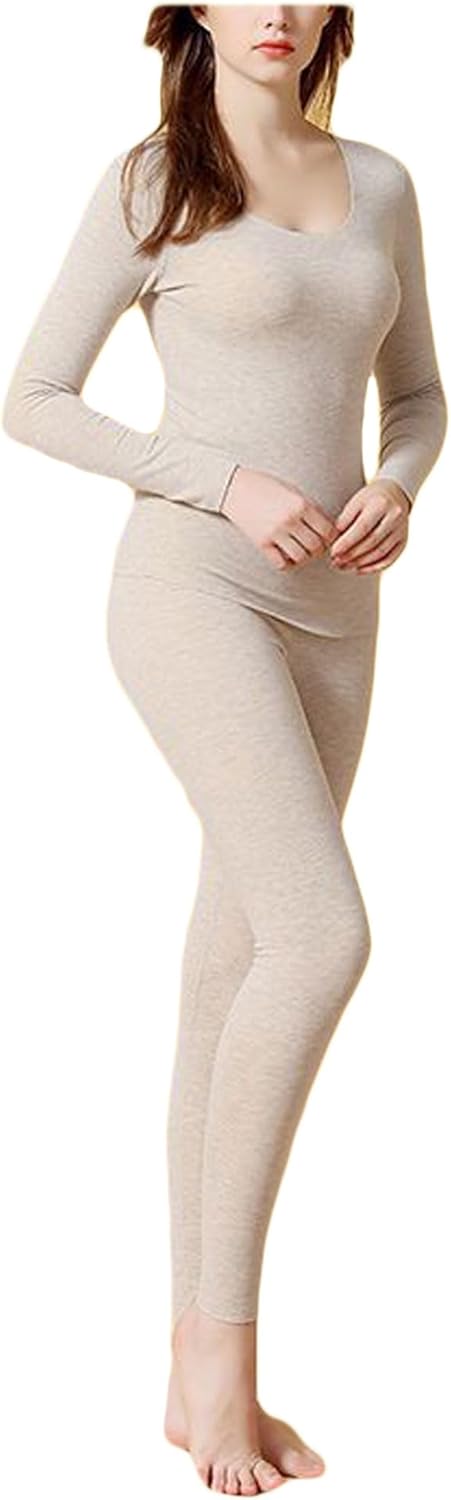Legou Women's thermal underwear set underwear heating padded and thickened