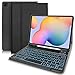 Produktbild Hülle mit Tastatur für Tab S6 Lite 2022,Schutzhülle mit kabellos Abnehmbarer Beleuchteter Tastatur (Deutsches QWERTZ) für Samsung Galaxy Tab S6 Lite 10.4" 2022(P613/P619) 2020(P610/P615),Schwarz