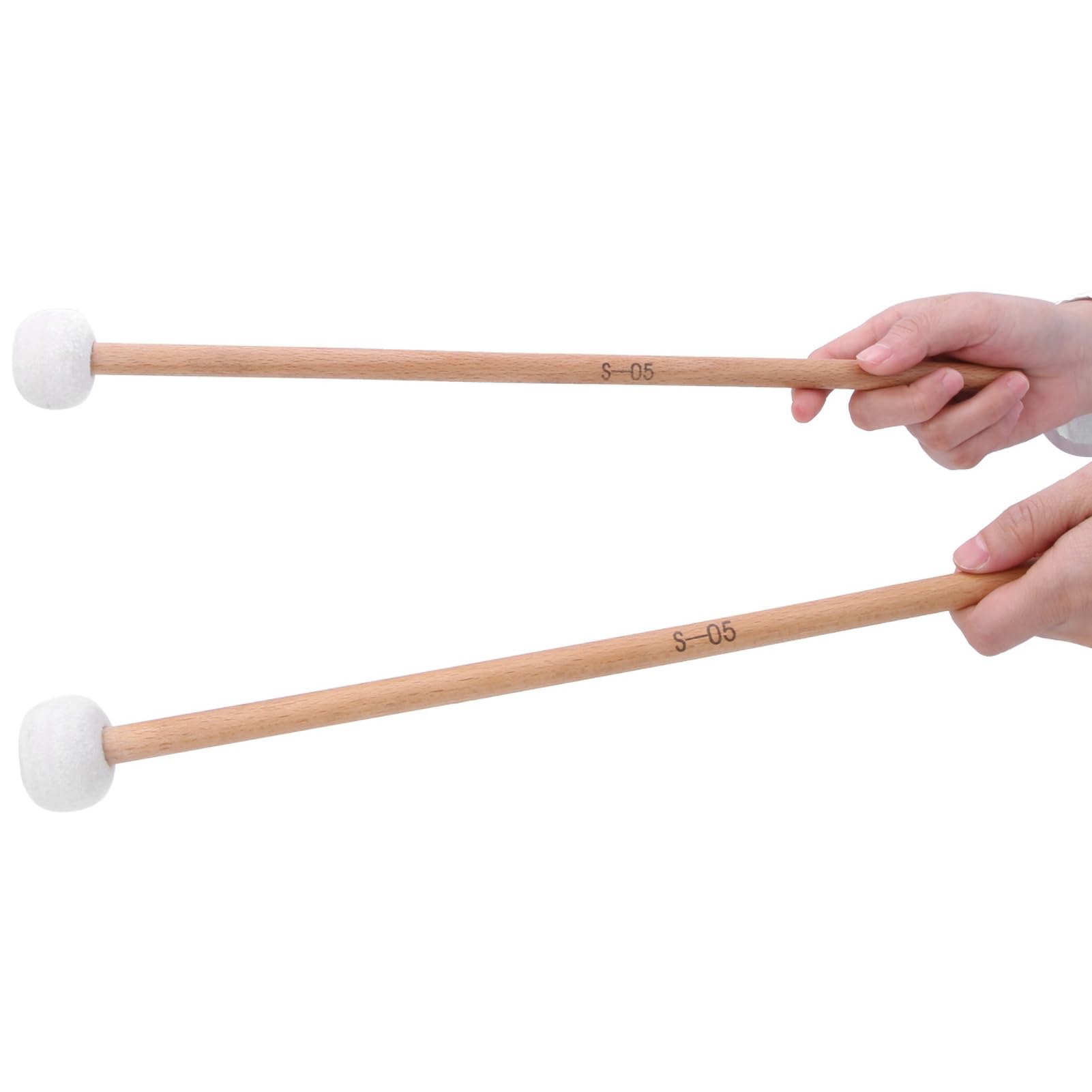 Drum Mallets Sticks 2Pet Mallet Percussion Drum Mallet Hammer fieltro blanco Timpani - Accesorios para instrumentos musicales