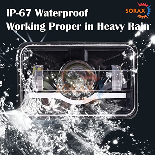 Image of SORAX LED Projector Hi /Low Beam Headlight with Daytime DRL For Hero Splendor Plus, Splendor Pro, Splendor