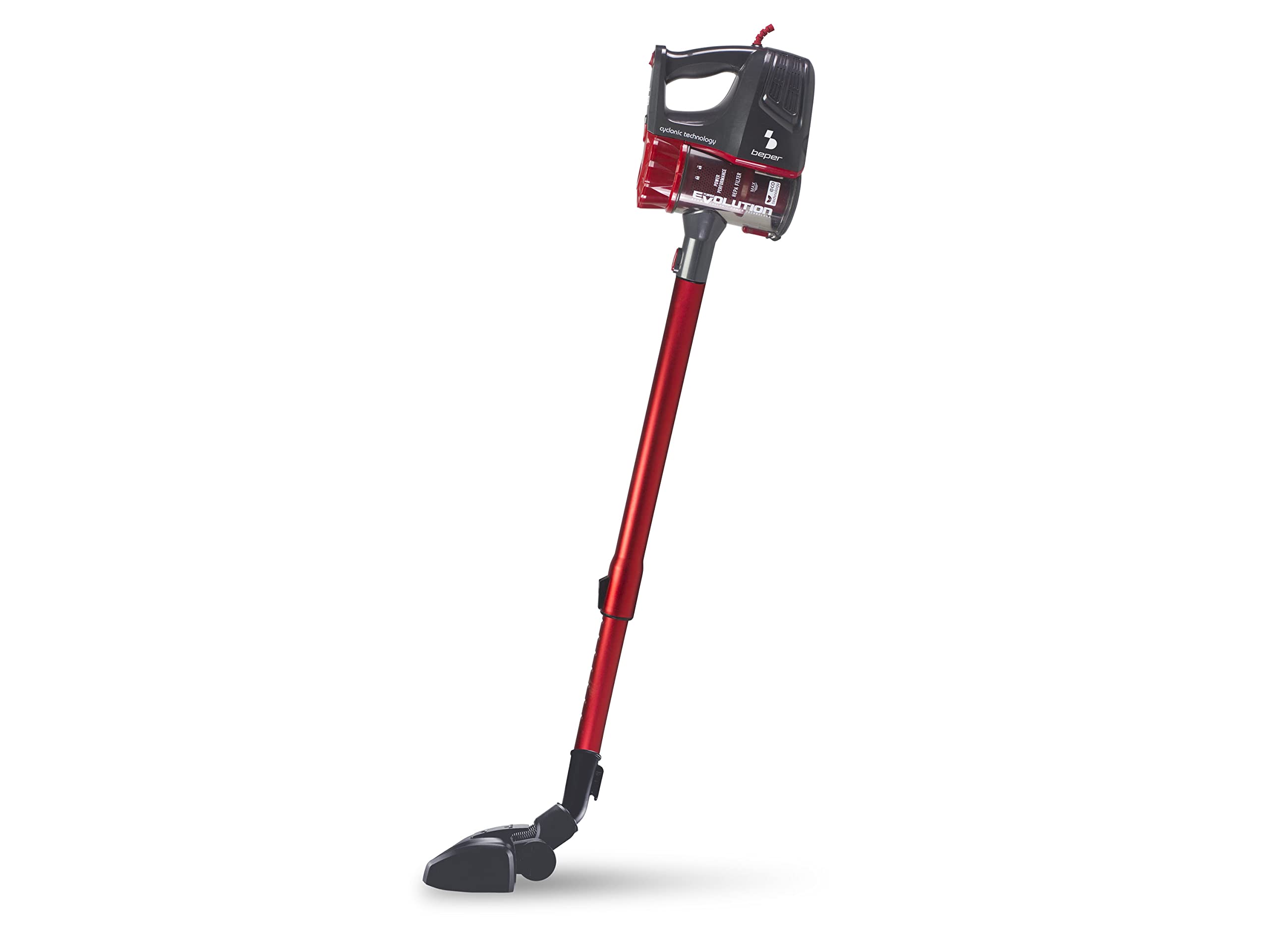 BEPER P202ASP001 Aspirador Escoba 2 en 1 - Aspiradora y Aspirador de Mano con Cable de 6,5 m, 600 W
