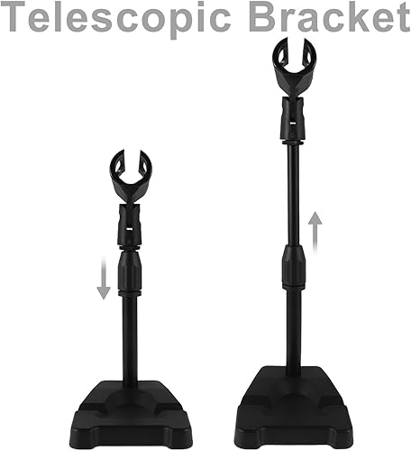 Miniatura 3 de Beaupretty Adjustable Rotation Table Top Mic Stand Clamp with U-shaped Holder Sturdy Metal Desktop Microphone Stand for Gaming Singing Professional