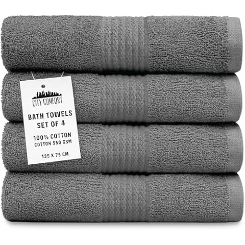 CityComfort Serviettes de Bain 100% Coton Cover