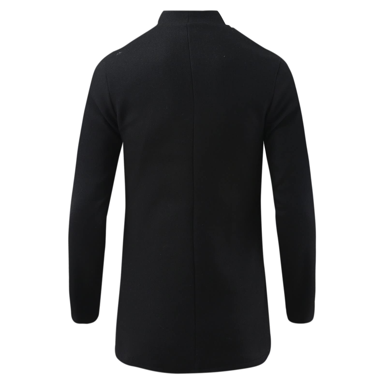 Genérico Abrigos De Invierno para Hombre Chaqueta Trenca Informal Casacos Regular Slim Fit Gabardina Grosor Tres Cuartos Forrada Abrigo