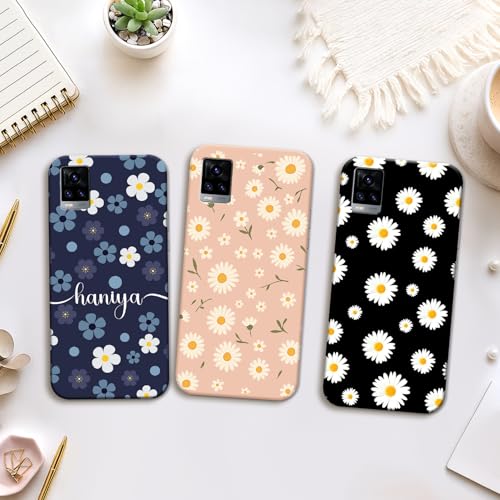 Image of COLORflow Back Cover Compatible with Vivo V20 | Daisy Garden Customized Back Cover Compatible with Vivo V20