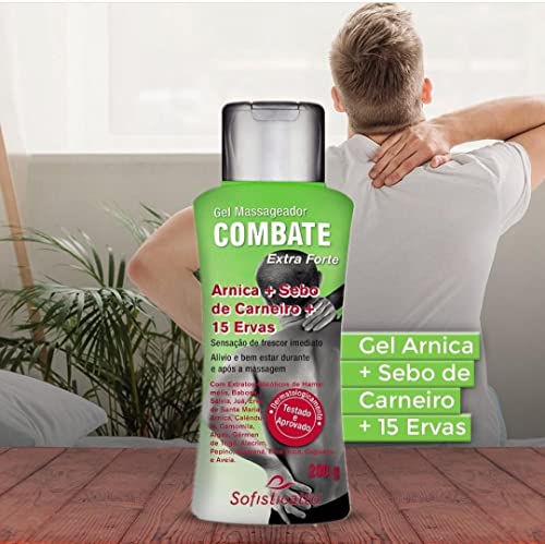 Kit Com 2 Gel para massagem Extra Forte Arnica+ Sebo e Carneiro + 15 Ervas Sofisticatto