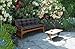 Amazinggirl Bankauflage Sitzkissen Outdoor Hollywoodschaukel Kissen 100 x 100 cm - Sitzpolster Bank Polster für Sitzbank Gartenbank und Paletten Bankkissen Indoor und Outdoorkissen Graphit