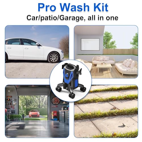 Image of 5000PSI PowerWasher with 4 Quick Coam Cannon for Car, Lane, Patio Cleaning