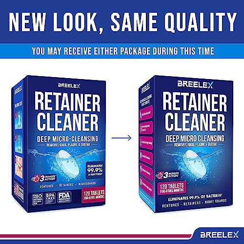 Breelex 1O-MACG-M8IY Denture Cleaning Tablets - 120 Retainer Cleaner Tablets thumb #1