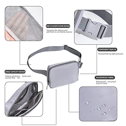 Image of Belt bag Fanny pack crossbody bags for women Everywhere belt bag (Grey)