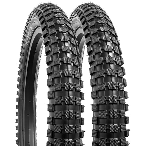 YunSCM 2本,18 2.4 タイヤ,18x2.4 64-355 自転車タイヤ,適用 18インチ 2.4 マウンテンバイク、クロスバイク,Y-029