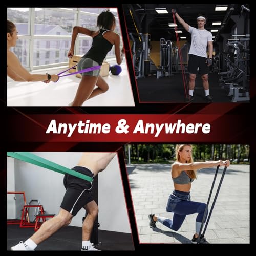 GRLCOOD Pull Up Assistance Bands (5-level latex loops) — view 7