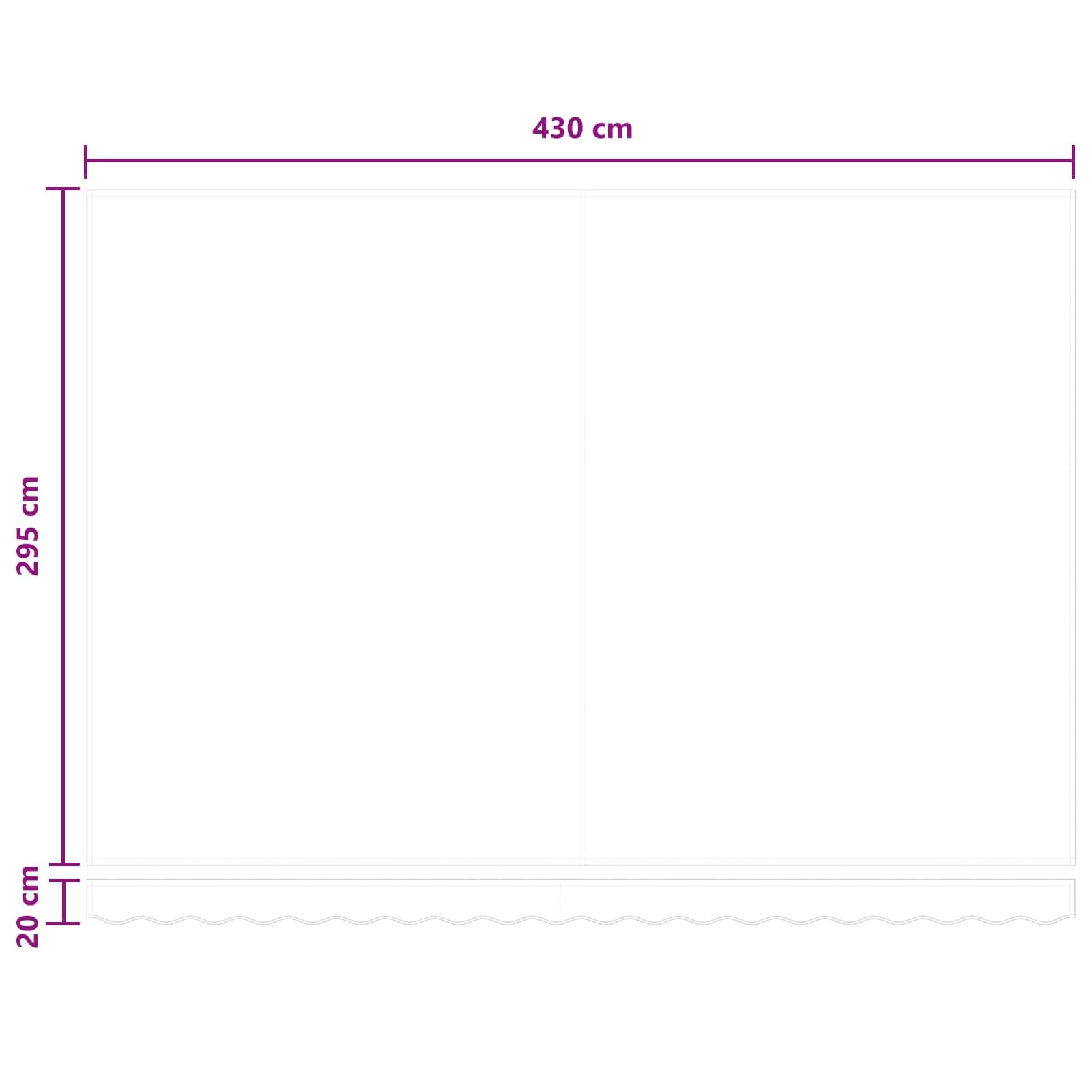 Tenda da sole manuale, 4,5 x 3 m, con braccio articolato, per