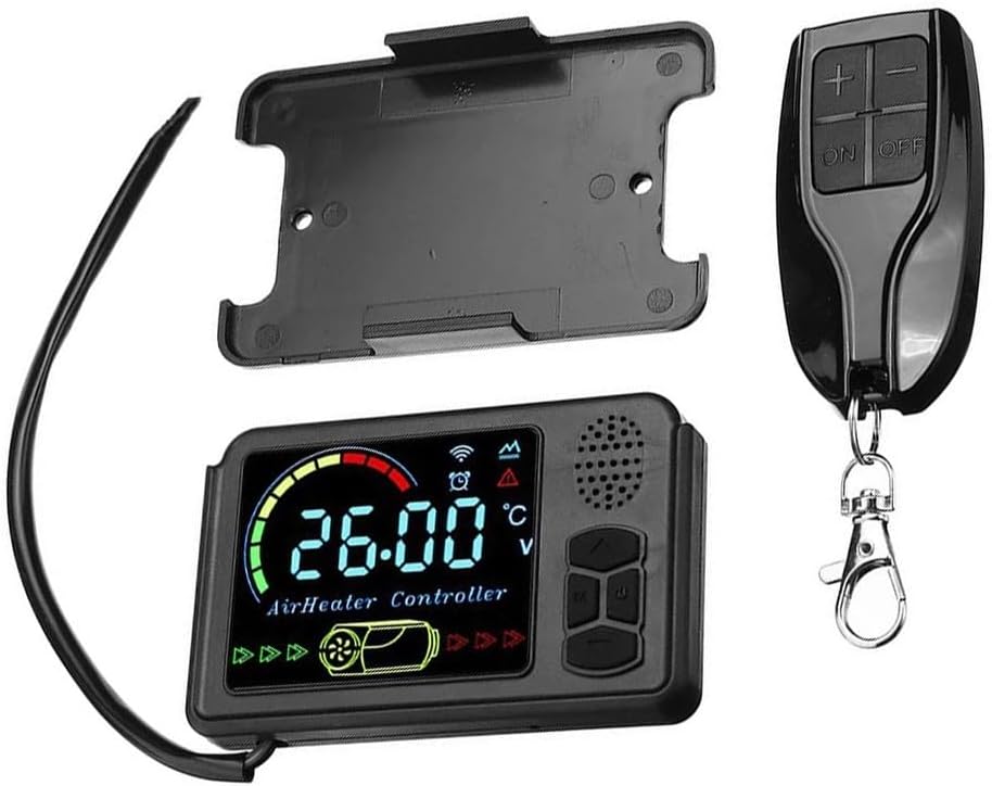 12V 24V Diesel Air Heater Controller 1-5kW Vehicle-Mounted Parking Heater with LCD Display Switch and Remote Control